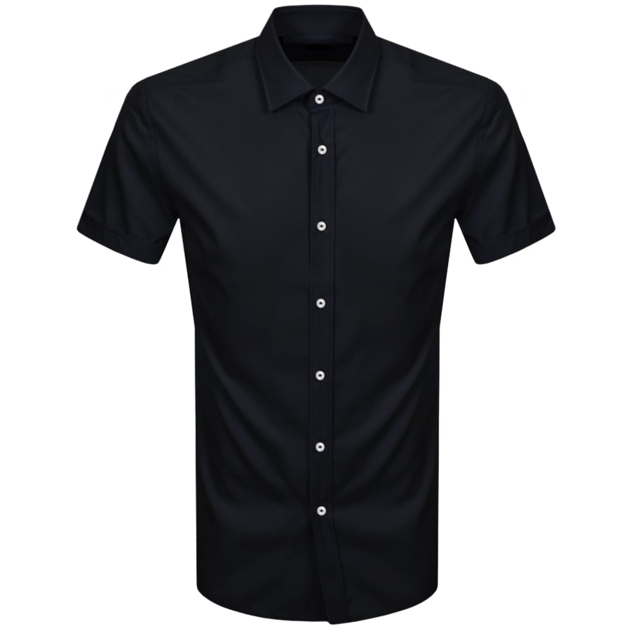 Alternative Image for ProductBOSS Jats Short Sleeved Shirt Navy1